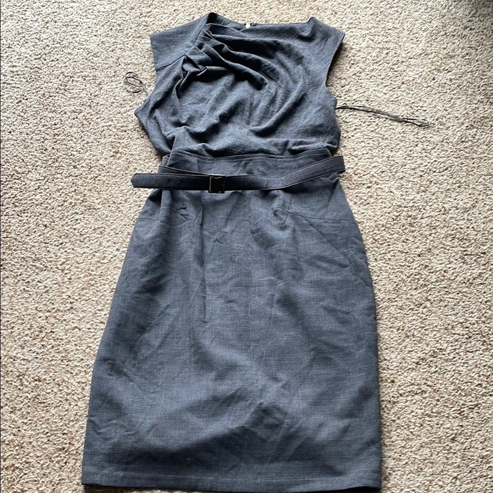 Teri John Elegant Gray Sleeveless Dress size 12